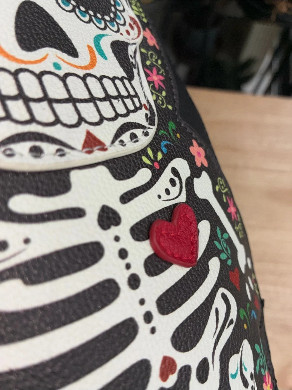 Sleepyville Critters NWT Sugar Skull Skeleton Crossbody Bag Day of the Dead